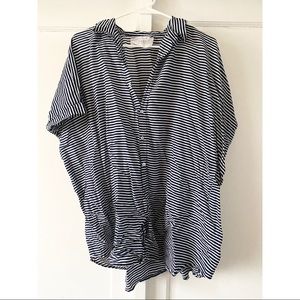 ACACIA Mombasa DRESS in blue and white stripes